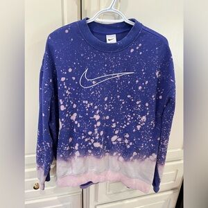 Nike Purple and White Women's Sweater